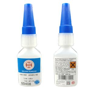 Tubo de pegamento con certificado de la Unión Europea SD408, superpegamento de alta intensidad, bajo albinismo, bajo olor - Product Image 2