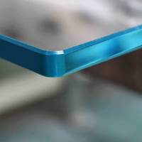 Verre de sécurité trempé plat avec bord poli fin, verre trempé anti-explosion pour balustrade, fenêtre, cloison, mur-rideau