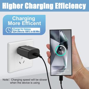 <span class=keywords><strong>25</strong></span> <span class=keywords><strong>Watt</strong></span> Type C Original Super Wall Charger Adaptateurs Type-C Câble PPS GaN Charge rapide Pd <span class=keywords><strong>25</strong></span> W <span class=keywords><strong>Chargeur</strong></span> de téléphone pour <span class=keywords><strong>Samsung</strong></span> Note 10 - Product Image 4