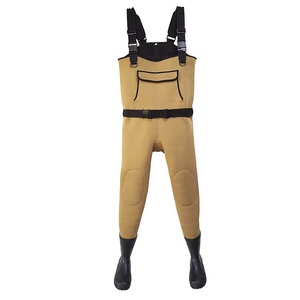 Wasserdichte Fisherman Fishing Wading Pants Angel waders Anzug Fly Fishing Waders mit Neopren stiefeln - Product Image 2