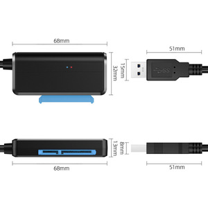 Cable adaptador USB a SATA E-Yield de 2.5 y 3.5 pulgadas, cable de datos para disco duro USB 3.0 para almacenamiento externo - Product Image 3