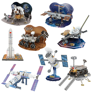Rompecabezas 3D de Papel con Temática Espacial, Modelo del Módulo <span class=keywords><strong>Lunar</strong></span> Apollo, Regalo Educativo para Niños, con EPS - Product Image 1