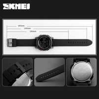 Skmei 1257 sport bracelet en silicone réveil poignet numérique électronique extérieur mode classique hommes montres LED homme montre pour hommes