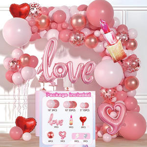 Set de Decoración para Fiesta de San Valentín con Anillo de Propuesta, Globos de Aluminio y Látex, Decoración para Escenas Románticas de Año Nuevo - Product Image 1