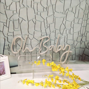 Enseigne néon LED moderne en acrylique écologique personnalisée pour fête d'<span class=keywords><strong>anniversaire</strong></span>, mariage, décoration murale personnalisée, <span class=keywords><strong>boutique</strong></span> de cadeaux, entreprise - Product Image 4
