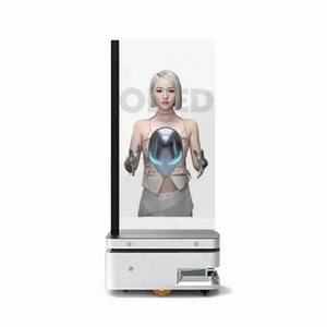Écran interactif transparent AI de 55 pouces, affichage OLED transparent, signalisation numérique robotisée, 1920*1080, haute transparence - Product Image 1