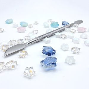 100% Stainless Steel Nail Pusher and Straight <b>Edge</b> <b>Cutter</b> Double Ended Cuticle Remover Manicure Tool - Product Image 6