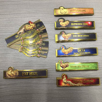 Étiquette personnalisée anti-contrefaçon avec impression dorée et hologramme pour anneau de cigare