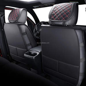 طقم كامل من أغطية وسائد السيارة <span class=keywords><strong>Dodge</strong></span> <span class=keywords><strong>Ram</strong></span> <span class=keywords><strong>1500</strong></span> المقاومة للماء أغطية لمقاعد السيارة تصميم خاص طقم 1 من أغطية الجلد الأصلية عالية الجودة المتانة - Product Image 4