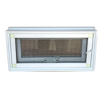 NFRC America Design Standard PVC Persienne Auvent Fenêtre Salle De Bains Taille Balançoire Sous-sol Fenêtres pour Cuisine Extérieure Utilisation Verticale