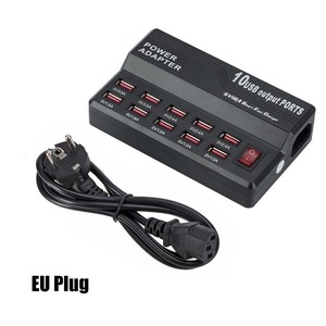 Multi 10 puertos 12A 60W cargador rápido USB estación de <span class=keywords><strong>carga</strong></span> <span class=keywords><strong>rápida</strong></span> para <span class=keywords><strong>Samsung</strong></span> teléfono móvil tableta adaptador de <span class=keywords><strong>carga</strong></span> <span class=keywords><strong>rápida</strong></span> - Product Image 4