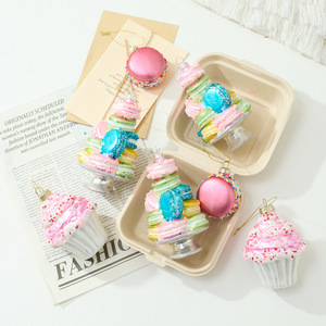 Adorno Navideño con Forma <span class=keywords><strong>de</strong></span> <span class=keywords><strong>Bola</strong></span> <span class=keywords><strong>de</strong></span> Navidad, Color Macaron, Decoración Pintada con Diseño <span class=keywords><strong>de</strong></span> <span class=keywords><strong>Pastel</strong></span> - Product Image 2