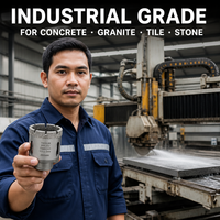 Vente directe usine : Kit de forets diamantés haute vitesse pour perçage à sec et humide de la porcelaine, de la céramique, du marbre et du granit, avec outils de coupe pour des bords propres