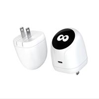 Chargeur rapide GaN 45W PD 3.0 USB C, adaptateur mural ultra compact, alimentation pour ordinateur portable, tablette, smartphone, blanc