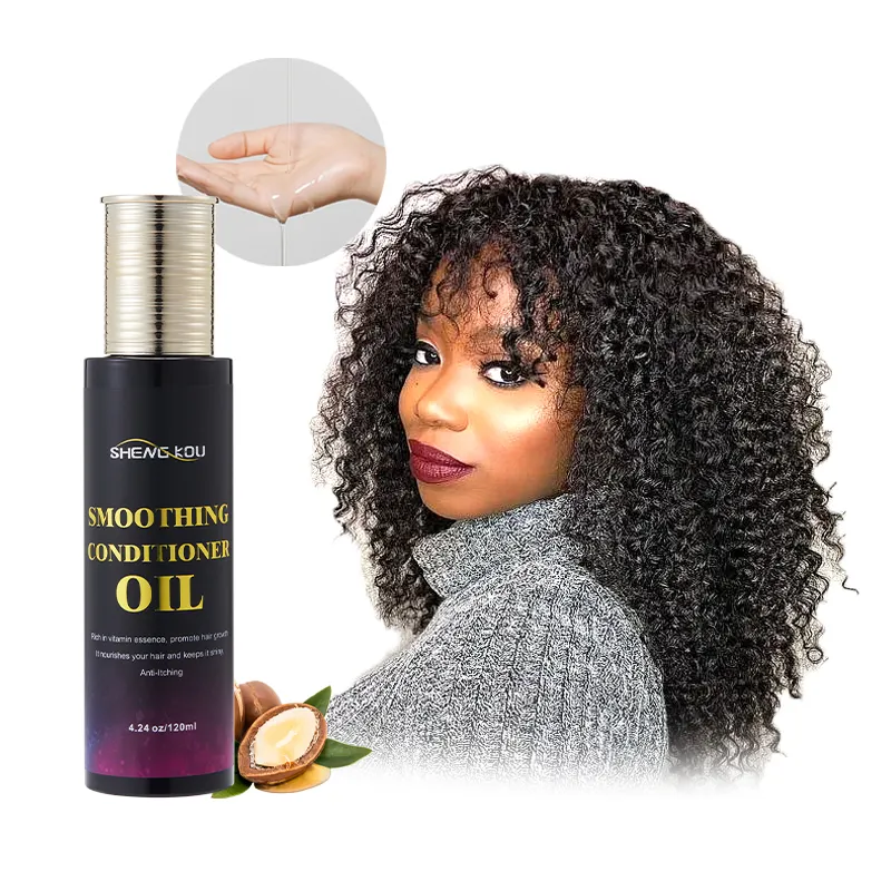 Perawatan Rambut kustom pabrik minyak Argan anti-gatal kulit kepala halus meningkatkan pertumbuhan rambut minyak zaitun