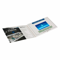 Fournisseur en gros de cartes LCD chinoises faites maison, écran de 3 pouces, brochure vidéo en cuir A6