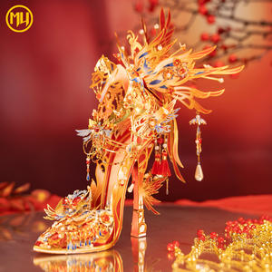 Chaussures magiques en cristal <span class=keywords><strong>MU</strong></span> Shadow <span class=keywords><strong>Phoenix</strong></span>, puzzle 3D, modèle d'assemblage en métal, artisanat, bricolage, anti-stress, cadeau de collection, décoration de la maison - Product Image 4