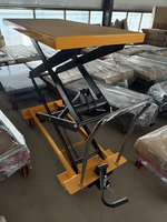 Plateforme élévatrice mobile hydraulique manuelle personnalisée, type ciseaux, à poussée manuelle, pour véhicules et plateformes de chargement, petit élévateur mobile