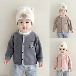 Veste en polaire épaisse et chaude pour bébé, automne-hiver, motif dessin animé, cardigan pour nourrissons, <span class=keywords><strong>manteau</strong></span> pour garçons et filles - Product Image 3