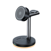 Nieuwste Ontwerp 25W Snelle Kubus 3 1 Draadloze Oplader Aluminium Metalen Opvouwbaar Magnetisch Laadstation Trending Product 15W