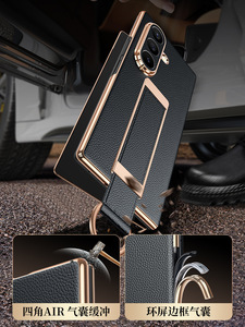 Funda de piel de vaca con tapa magnética y correa para la muñeca para <span class=keywords><strong>Samsung</strong></span> <span class=keywords><strong>Z</strong></span> <span class=keywords><strong>Fold</strong></span> 8 Ultra, compatible con <span class=keywords><strong>Samsung</strong></span> <span class=keywords><strong>Z</strong></span> <span class=keywords><strong>Fold</strong></span> 8, 7, 6, 5, 4 - Product Image 4