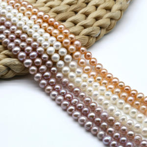 1.8-12mm לבן סגול ורוד צבע אמיתי סגלגל צורת רופף לבן מים מתוקים פנינים - Product Image 2