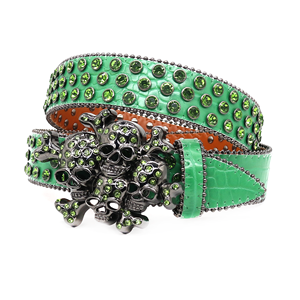 チェーンウエスタンカウボーイデザイナーラインストーンダイヤモンド合金パンツおしゃれなストリートウェアルネッサンス高級レディースベルト - Product Image 1