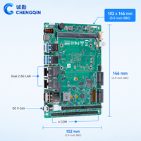 Carte mère industrielle 3,5 pouces intégrée Wildcat Lake DDR5 double LAN 2,5G 6 ports COM DC 9-36V OEM ODM