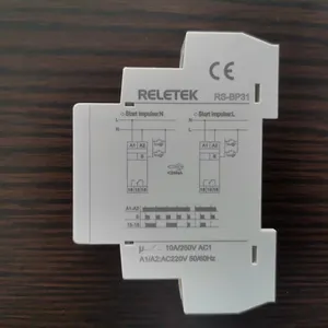 RELETEK Mini White Relay Bistable (impulse) Relay AC230V,50/60HZ, Current and Voltage Protector,with LED Indication Relay ODM