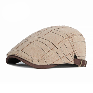 신상 남성용 덕빌 카우걸 베레모 여성용 영국 빈티지 맞춤형 바느질 모자 봄 여름 통기성 - Product Image 2