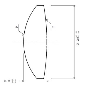 光学ガラスH-K9Lレンズ凸レンズプロジェクター用工場出荷時 - Product Image 4