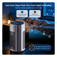 Nouveau purificateur d'air avec minuterie, affichage numérique en temps réel PM2.5, verrouillage enfant, purificateurs d'air domestiques pour grandes pièces