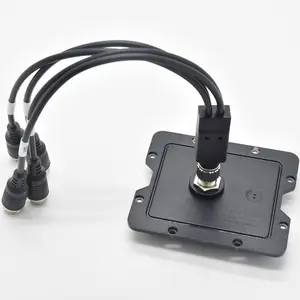 Custom Luchtvaart Kabel Fabrikant M12 12P 1 Naar 4 Waterdichte Connector GX12 Aviator Plug M12 Kabel