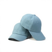 Casquette de baseball originale quatre saisons, tendance, à calotte souple, 6 panneaux, en PVC, bleu clair, ajustable, tie-dye, unisexe