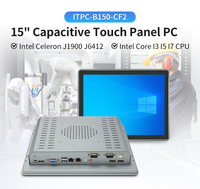 Panel PC Industrial Todo en Uno de 15 Pulgadas con Refrigeración Activa VESA, Procesador Intel Core I5 4300U/J1900, IP65 Resistente al Agua, Pantalla Táctil Capacitiva, Kiosco