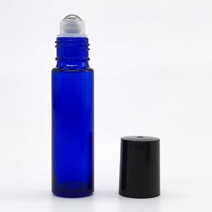 4ml 6ml 8ml 10ml Frosted Matte Black Glass Roller for Perfume Essential Oil Skin Care Serum Eye Drop Roll <b>Bottle</b> Aluminum Cap - Product Image 3