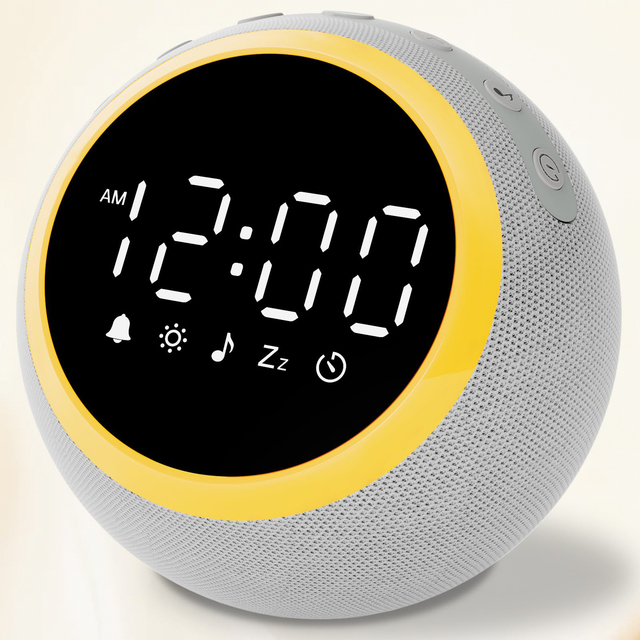 White Noise Machine Sleep Sound Machine with Night Light Alarm Clock 25 Soothing Sounds Timer for Baby Kids Adults