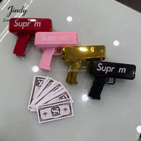 JINDY Pistolet lance-billets électrique pour décoration de mariage, accessoire de fête, canon à billets en plastique, jouet de fête