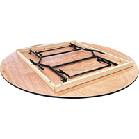 Table de banquet pliante élégante Hangmei HM-T6 de 6 pieds - 10 places - Pieds en métal modernes - Garantie de 3 ans - Mariages - Événements