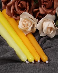 Beeswax Church Prayer Taper Candles for Holiday Weddings & Home Decoration - Product Image 6