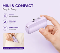 Batería Externa Portátil Ultra Delgada de Polímero de Litio de Alta Capacidad con Pantalla LED y Conector de Carga Mini Personalizado, Entrada/Salida de CC de 20W