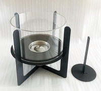 Mini Cheminée d'Extérieur Moderne en Acier pour Jardin et Table Basse – Chauffage Éthanol de Haute Qualité
