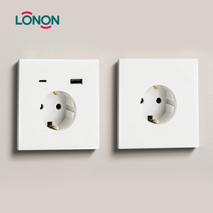 EU ổ cắm tùy biến tường Ổ cắm ổ cắm Châu Âu Đức tiêu chuẩn điện <span class=keywords><strong>USB</strong></span> tường ổ cắm - Product Image 2