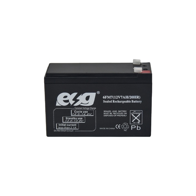 Factory Directly 12V7Ah Battery AGM Rechargeable Lead Acid Maintenance Free Battery for Ups