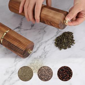 <span class=keywords><strong>Moulin</strong></span> à épices manuel Beeman en bois massif écologique, ensemble <span class=keywords><strong>moulin</strong></span> à sel et <span class=keywords><strong>poivre</strong></span> rechargeable avec cœurs en céramique/acier, réglage de la grosseur, noir - Product Image 3