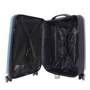 Folding <b>Suitcase</b> 20-Inch Waterproof Oxford Cloth TSA Lock Business Carry-On Swivel <b>Wheels</b> Unisex Solid Color Navy Blue And Black - Product Image 2