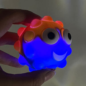 नवीनता प्यारा Silicones निचोड़ प्रकाश अप Decompression के खिलौने Fidgets खिलौने गेंदों Silicones कार्टून खिलौना - Product Image 6