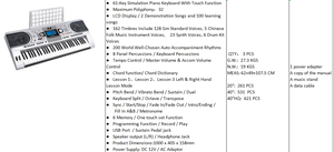 <span class=keywords><strong>Piano</strong></span> Electrónico Meike MK-935 <span class=keywords><strong>de</strong></span> 61 Teclas, Teclado Estándar, <span class=keywords><strong>Piano</strong></span> Electrónico para Principiantes, 61 Teclas, Venta al por Mayor para Adultos - Product Image 3