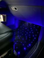 Alfombrillas LED Universales para Auto con Control por Aplicación, Alfombras LED RGB con Luz de Estrellas, Impermeables IP65
