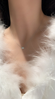 Collar con Colgante de Plata de Ley 925 con Moissanita y Circonita, Serie Premium de Moda, Accesorio para el Cuello, Venta al por Mayor Directa de Fábrica de Joyería